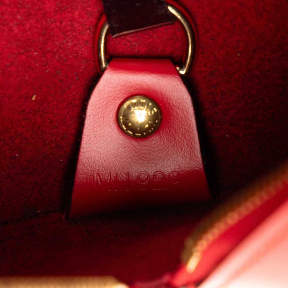 Red Louis Vuitton Epi Soufflot Handbag - image 7