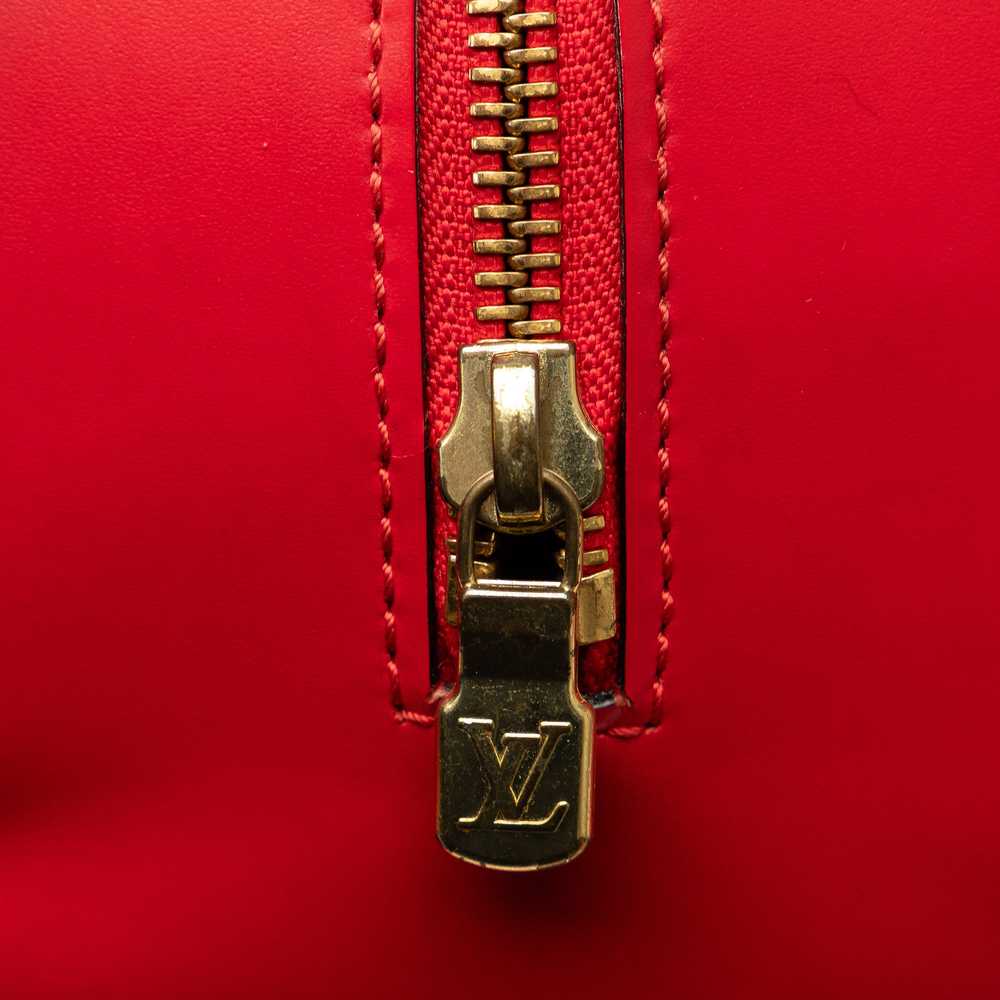 Red Louis Vuitton Epi Soufflot Handbag - image 8