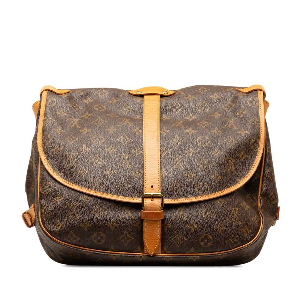 Brown Louis Vuitton Monogram Saumur 35 Crossbody … - image 3