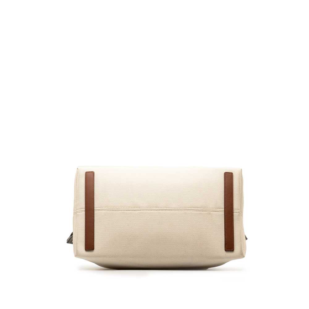Beige Burberry Canvas Society Tote - image 4