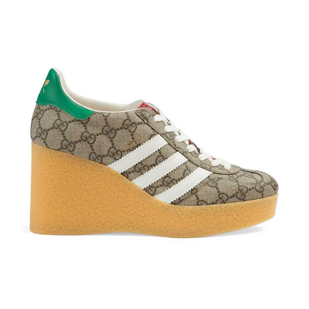 Gucci X Adidas Leather trainers - image 2