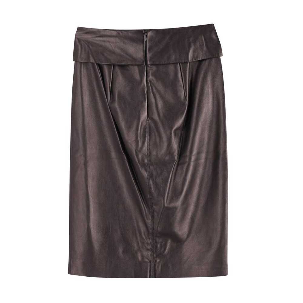 Isabel Marant Leather mid-length skirt - image 2