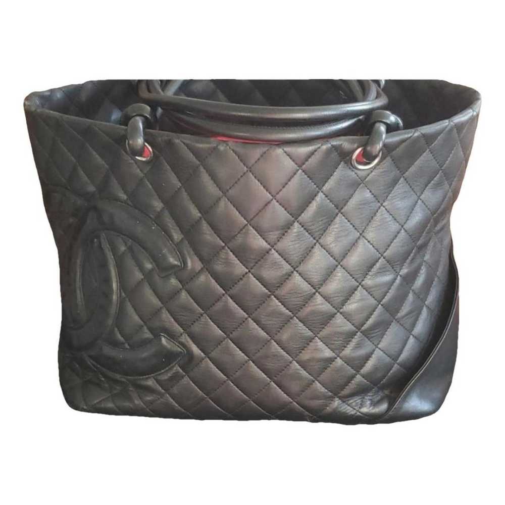 Chanel Cambon leather handbag - image 1