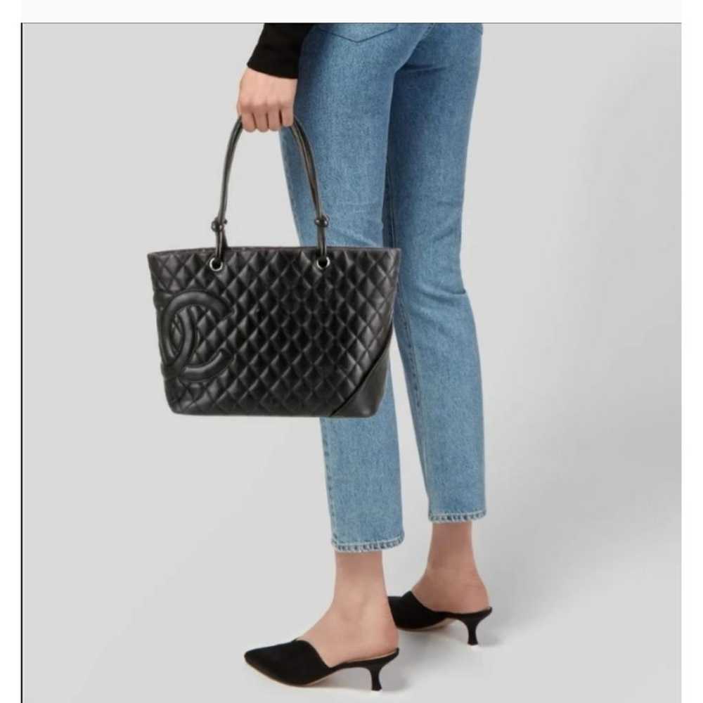 Chanel Cambon leather handbag - image 2
