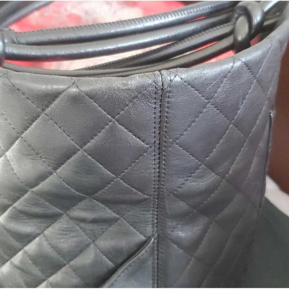 Chanel Cambon leather handbag - image 8