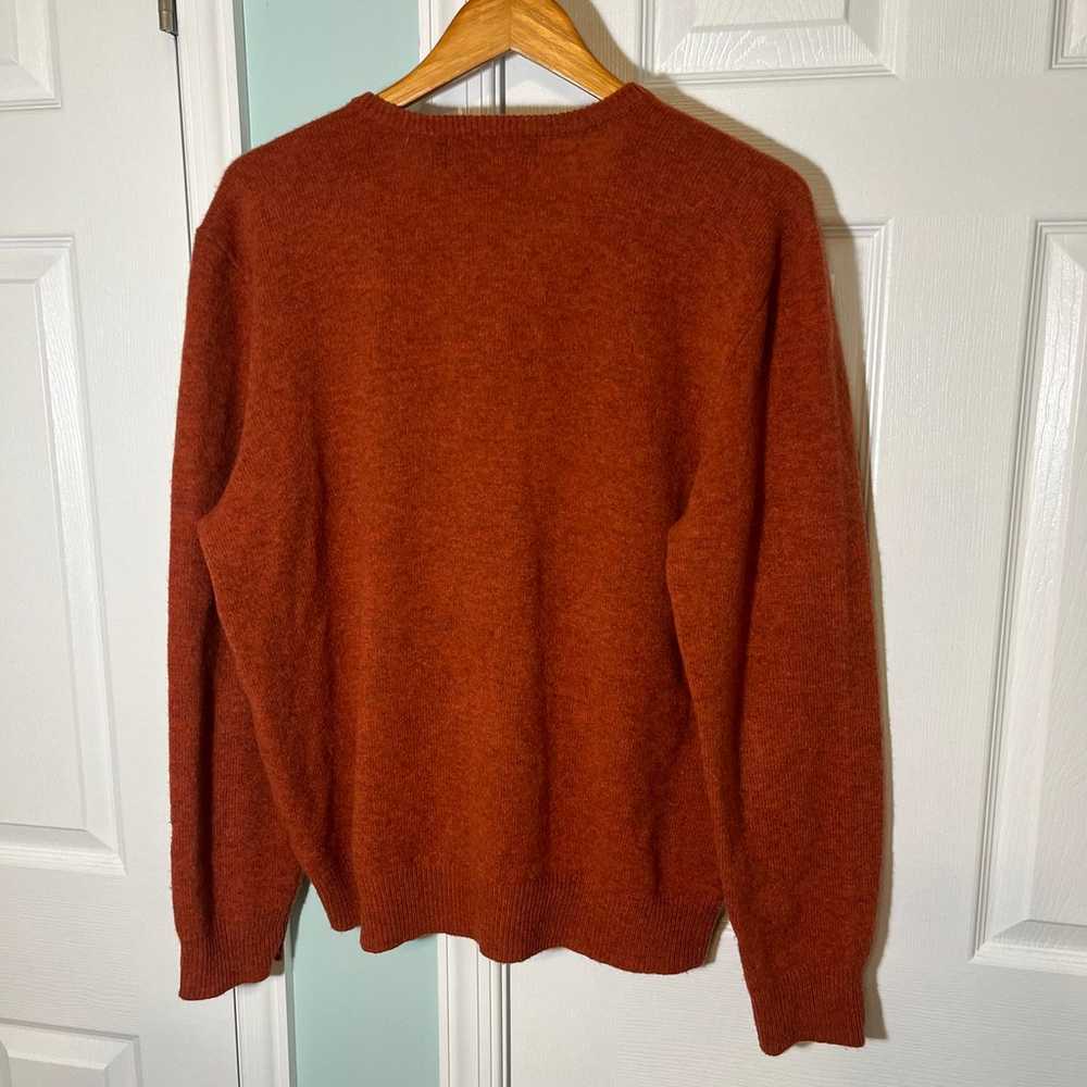 Vtg Polo Ralph Lauren Orange Knit 100% Lambs Wool… - image 7