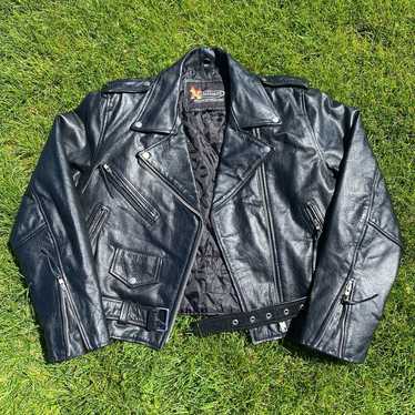 X Element Genuine Leather Biker Jacket