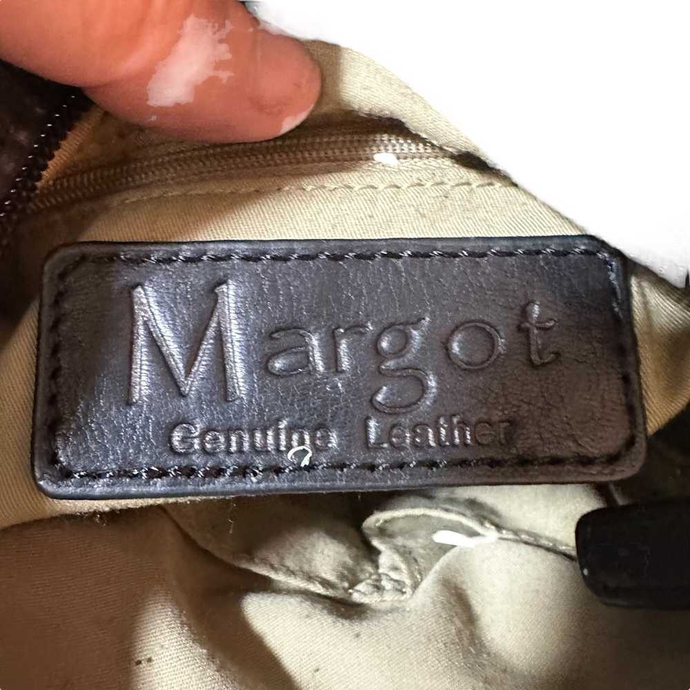 Margot Moto Bag Black Pebbled Leather Adjustable … - image 6