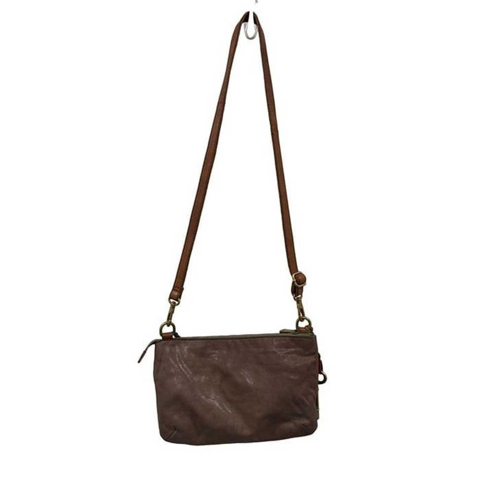 Fossil Adjustable Leather Crossbody Chain Brown B… - image 5