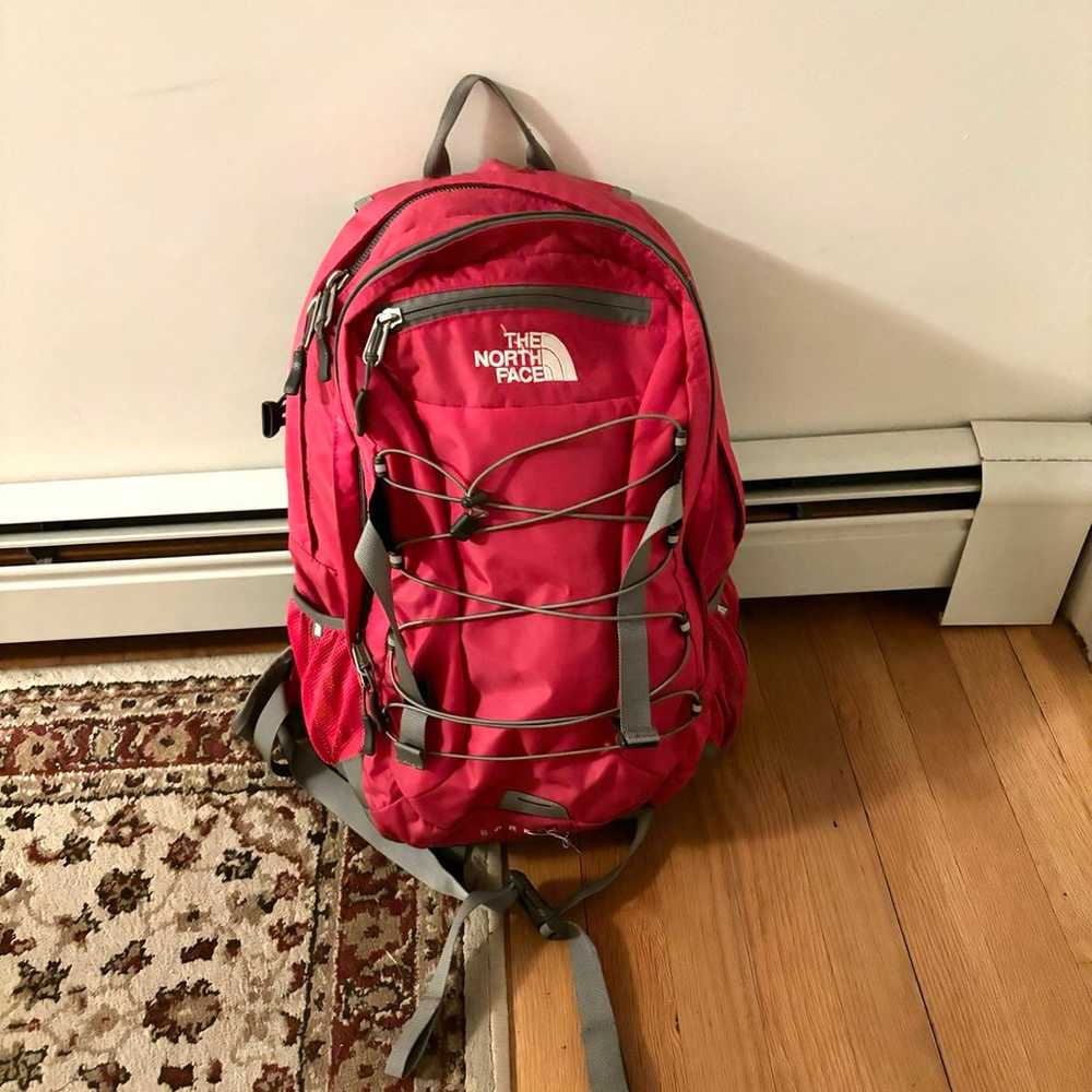 Pink North Face Backpack - image 1