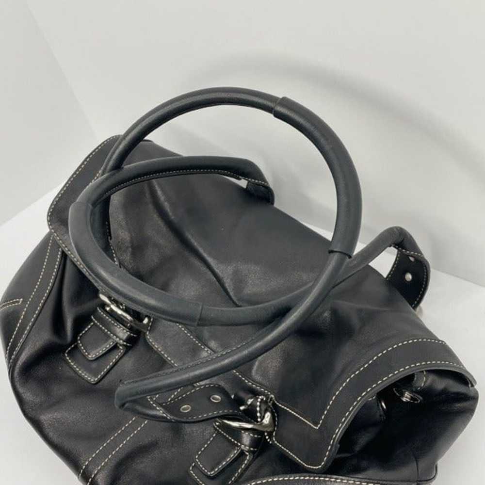 Coach Black Leather Shoulder Bag - image 2