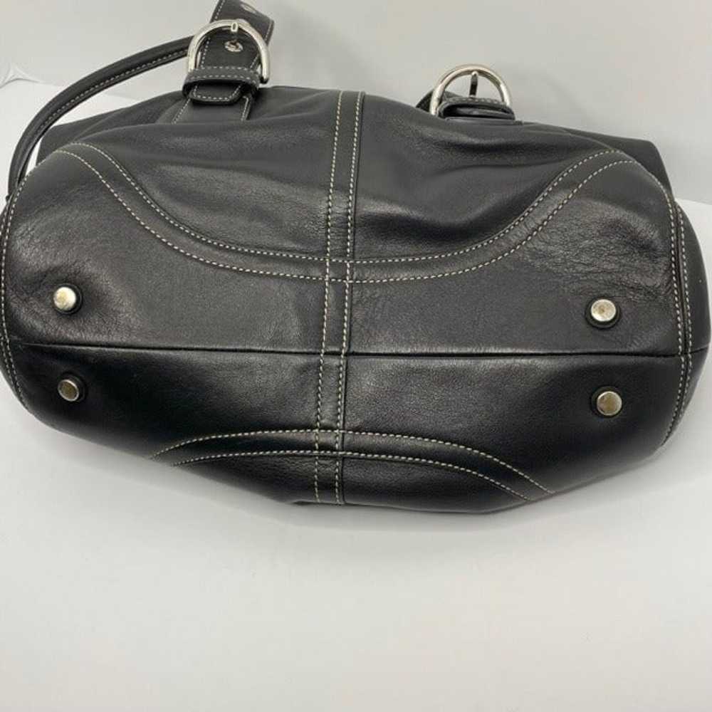 Coach Black Leather Shoulder Bag - image 3