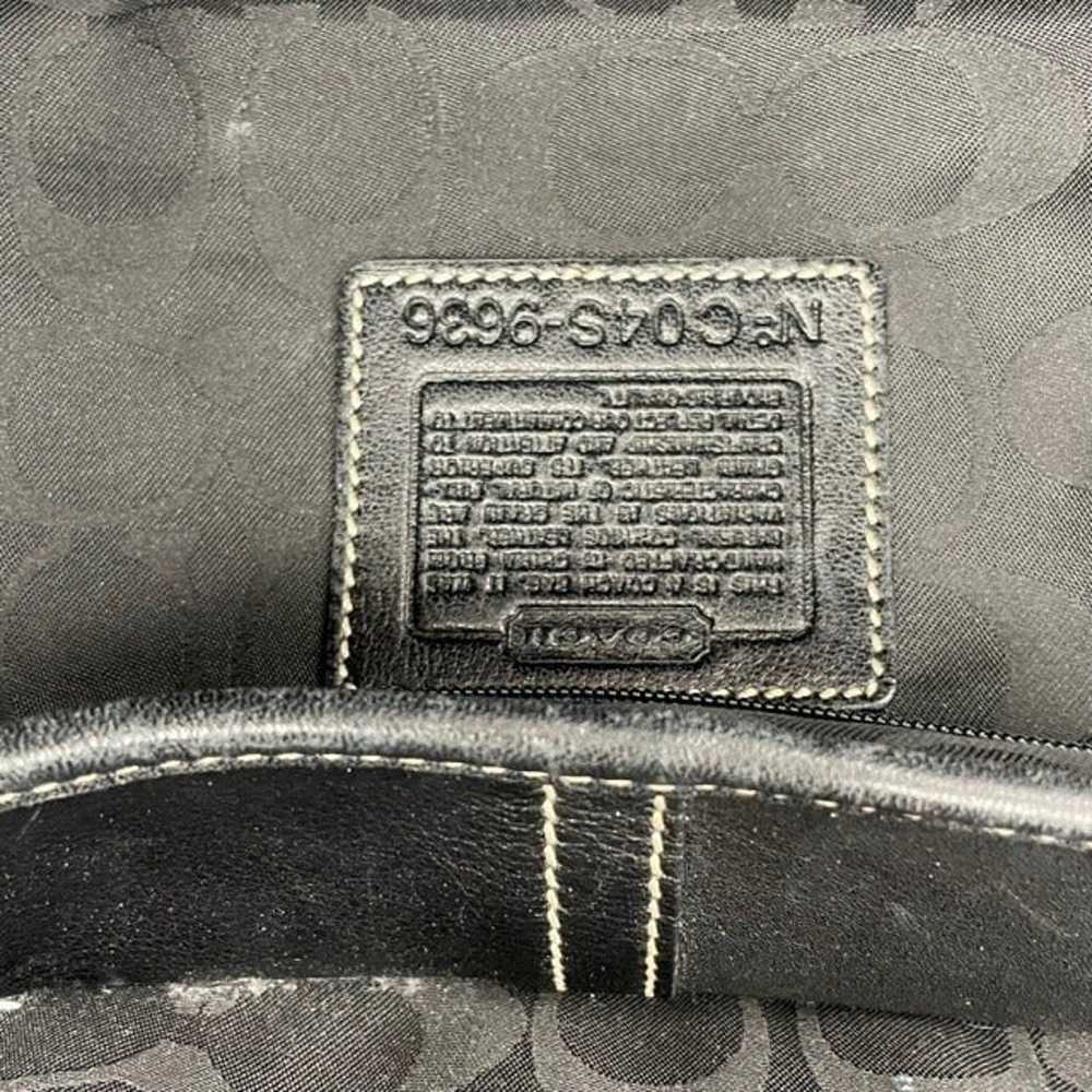 Coach Black Leather Shoulder Bag - image 5