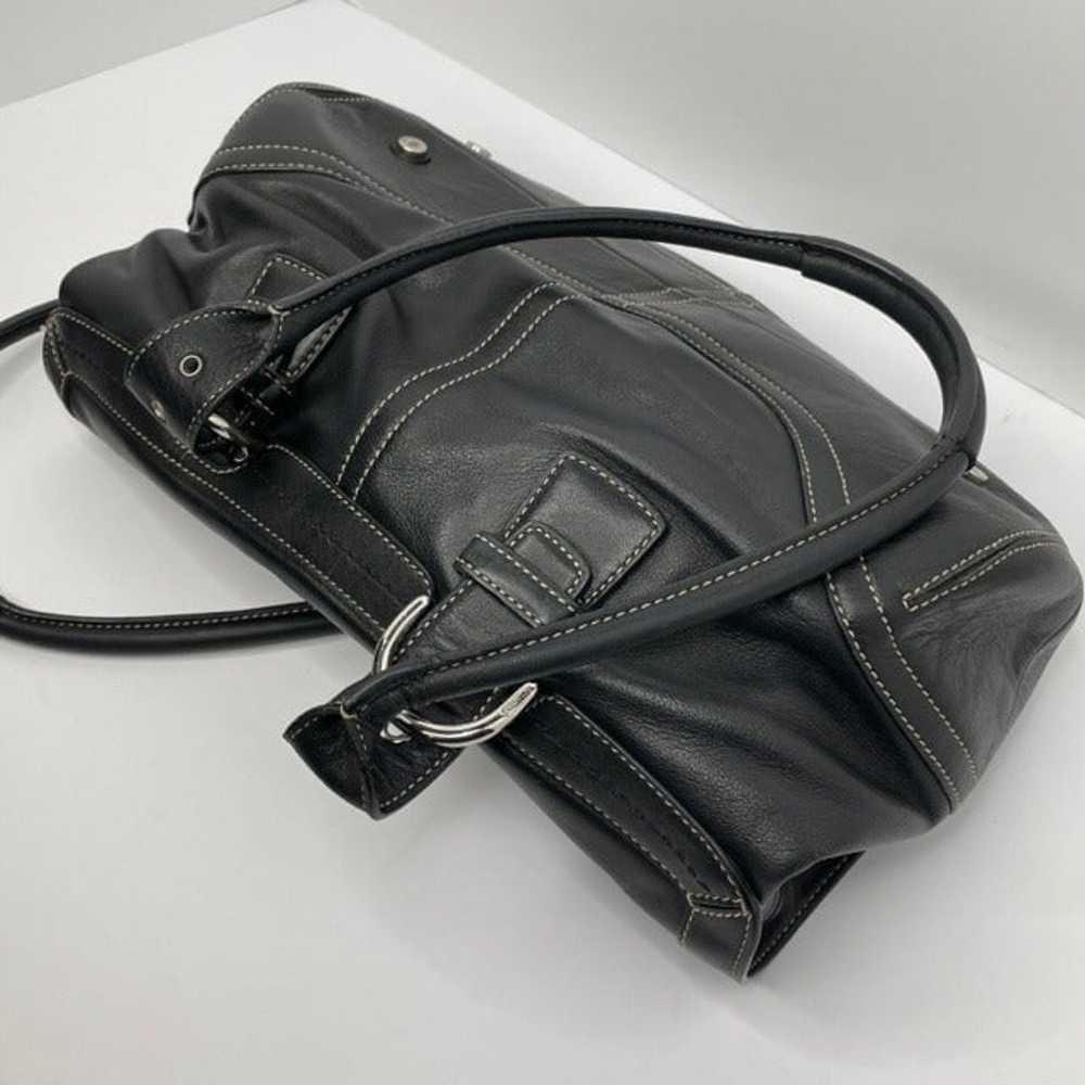 Coach Black Leather Shoulder Bag - image 6