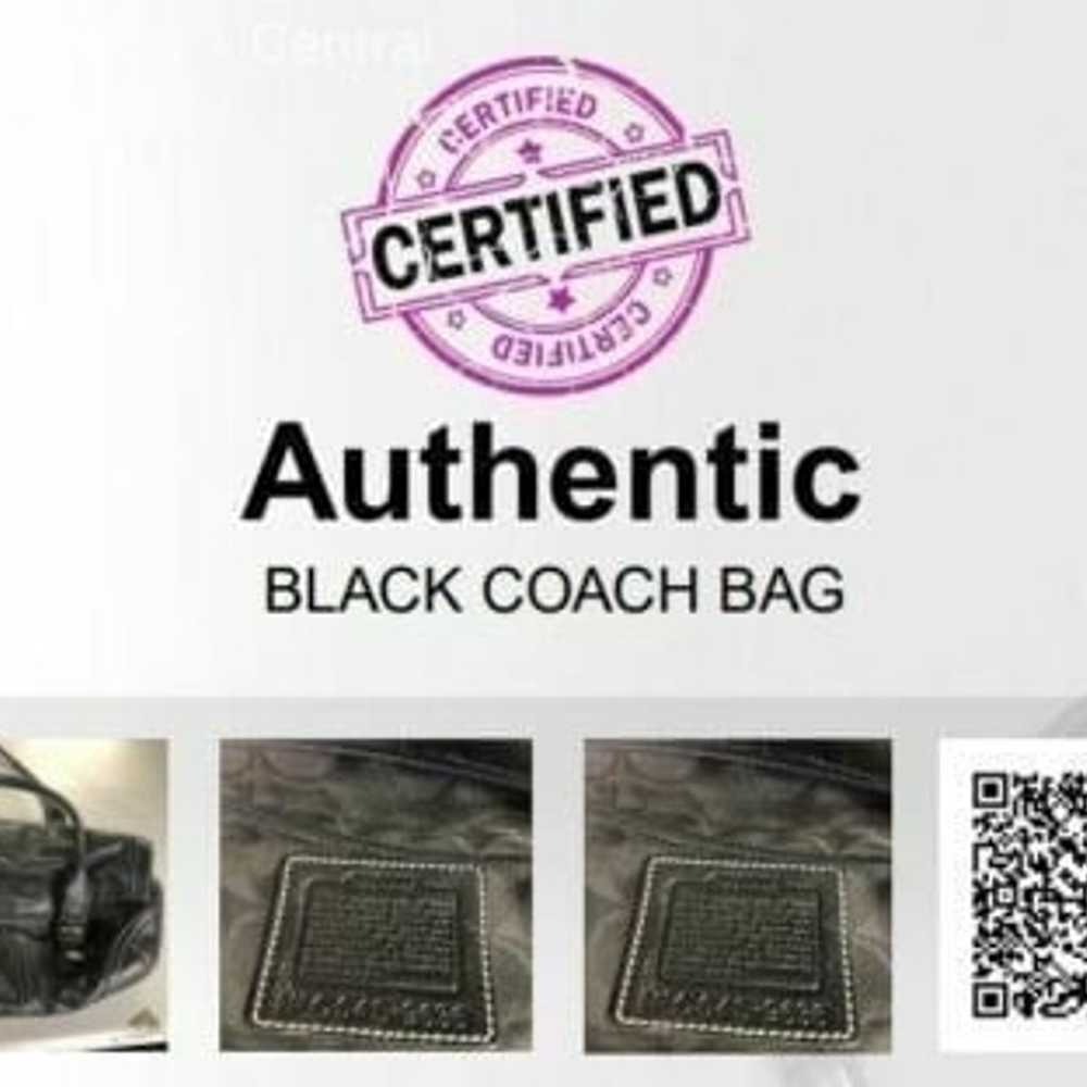 Coach Black Leather Shoulder Bag - image 7
