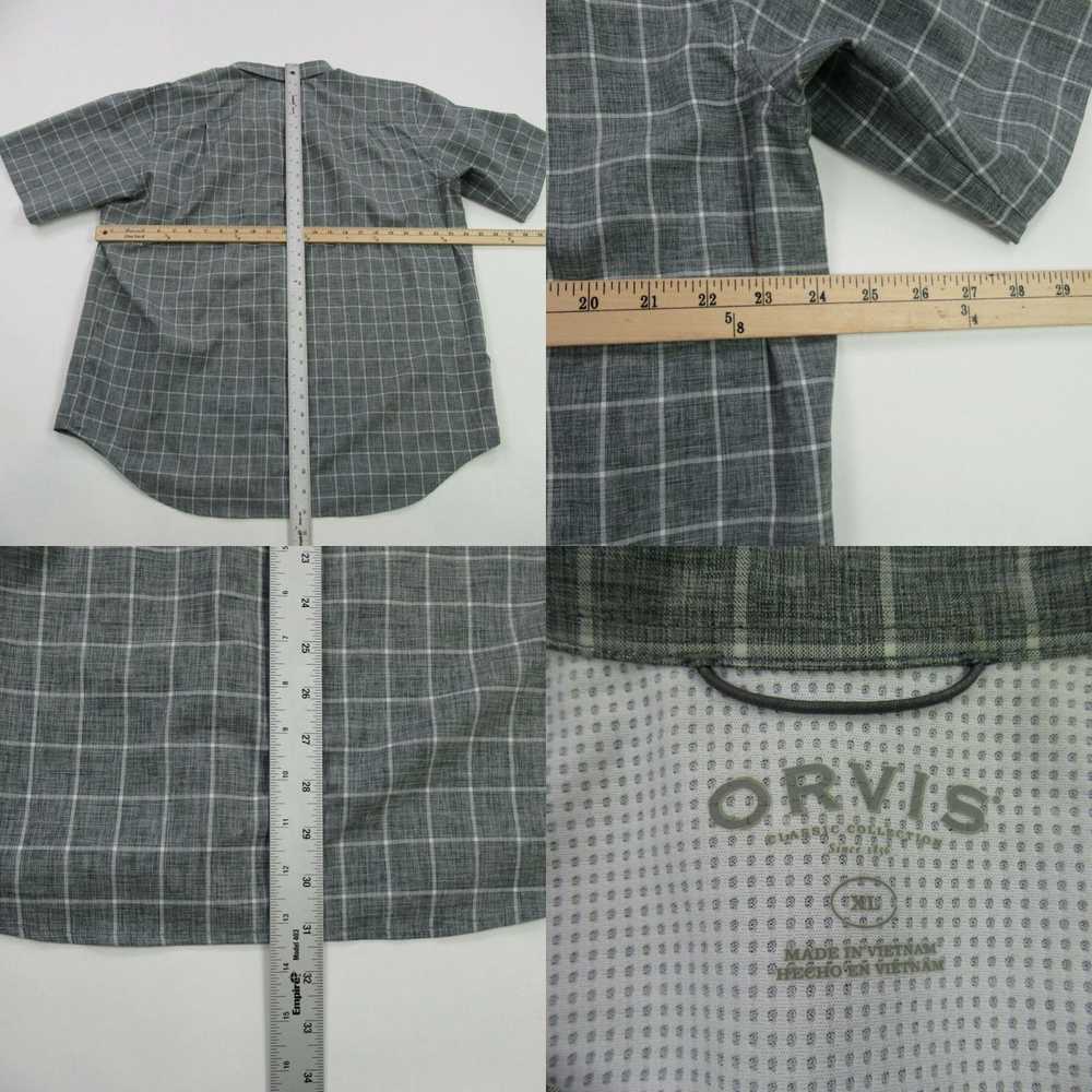 Orvis Orvis Shirt Mens XL Short Sleeve Gray Plaid… - image 4