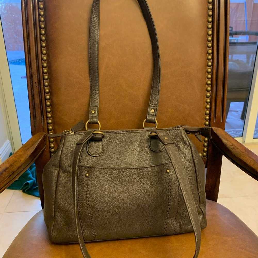 Brown leather purse by The Vermont Country Store - image 2