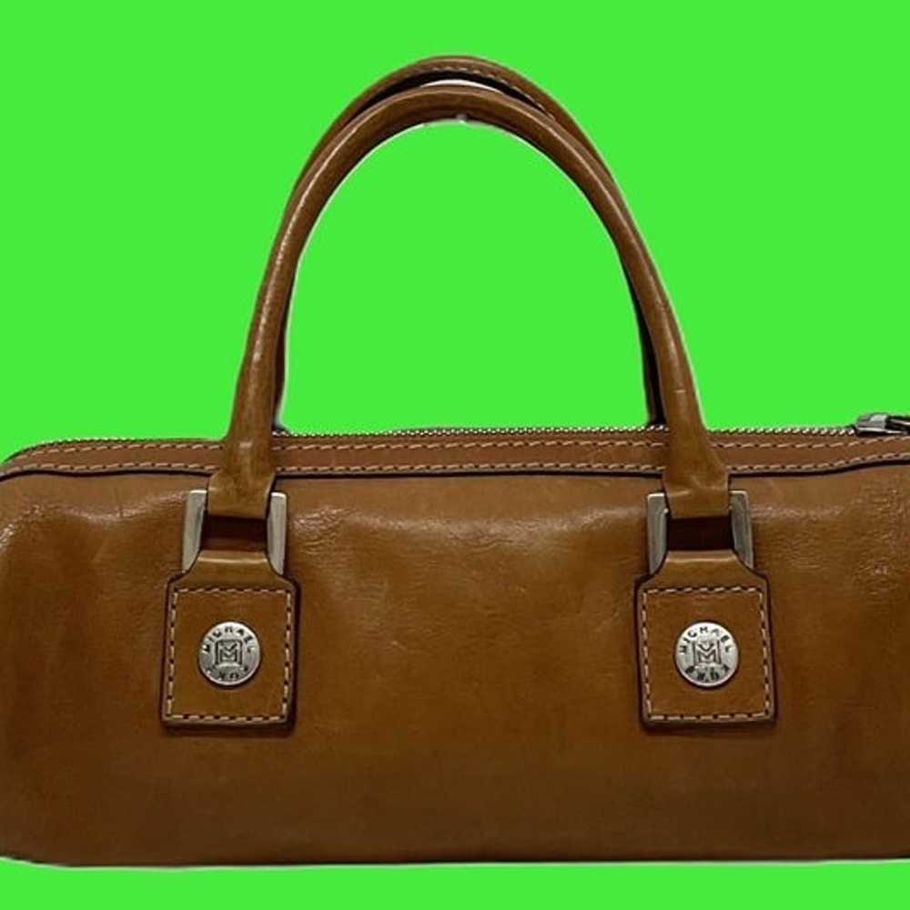 VINTAGE RETRO MICHAEL KORS Small Barrell Bag Brow… - image 1