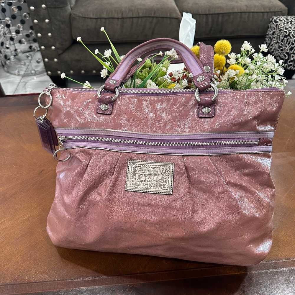 Authentic Coach extra large bag 16” in X 13” in !… - image 4