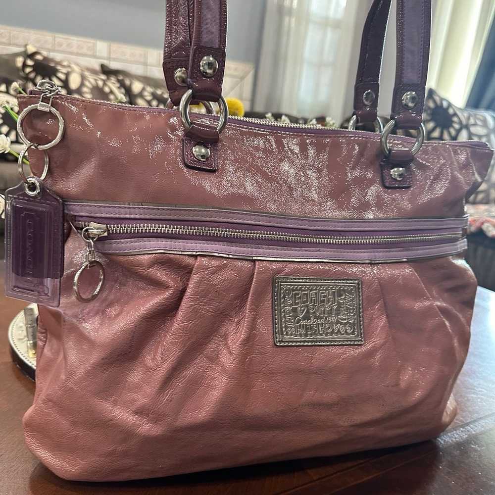 Authentic Coach extra large bag 16” in X 13” in !… - image 8
