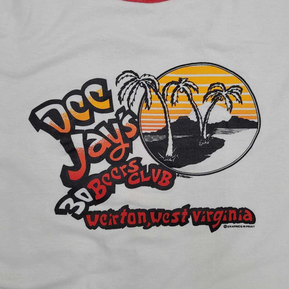 Sportswear Vintage Dee-Jays Tropical Palm-Tree Sh… - image 7