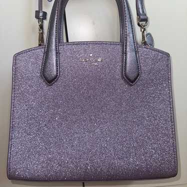 Purple Glitter Kate Spade Purse and Cardholder