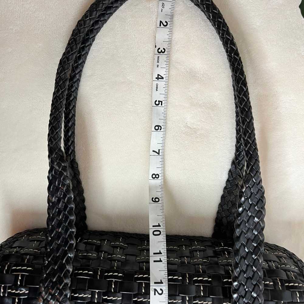 Elliott Lucca black woven leather tote - image 6
