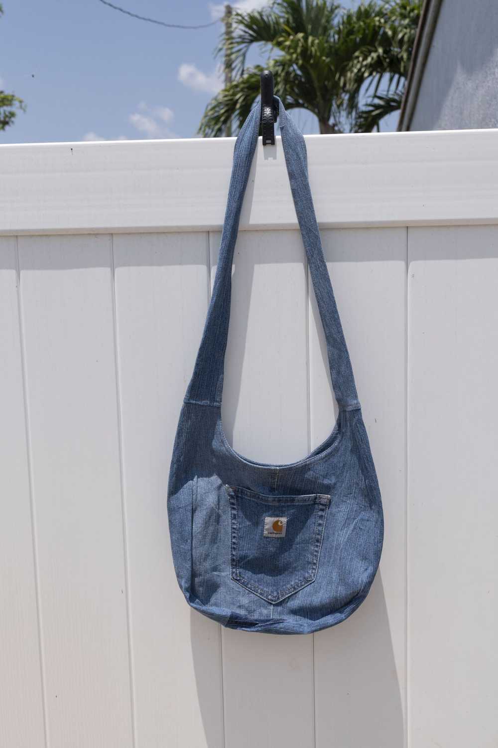 Carhartt × Vintage Upcycled Carhartt Sling bag / … - image 5