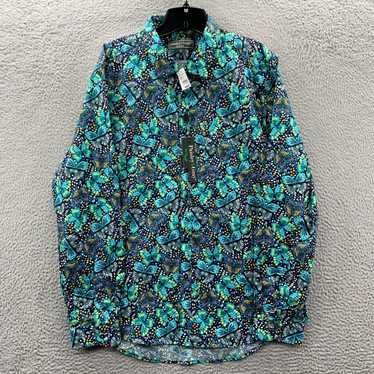 Vintage NWT Paisley And Gray Shirt Mens XL Button… - image 1