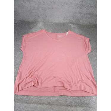 Vintage Lane Bryant Shirt Womens 22 Pink Short Sle