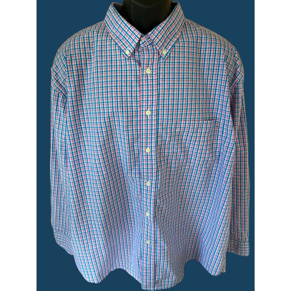 Vintage Saddlebred Men's XXL Button Down Shirt Bl… - image 1