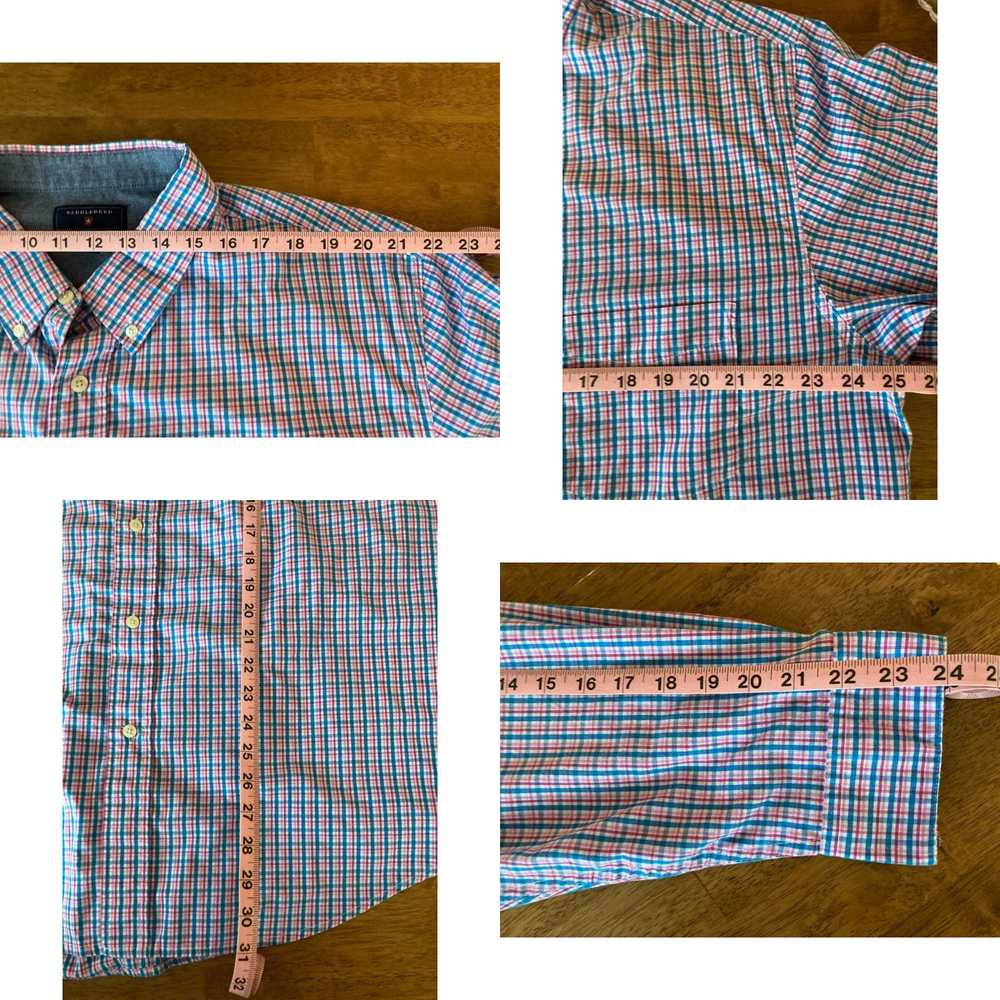 Vintage Saddlebred Men's XXL Button Down Shirt Bl… - image 4