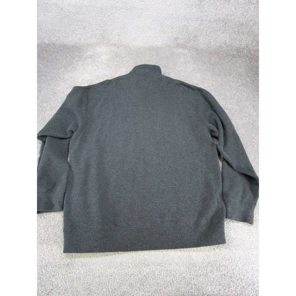 Orvis Orvis Sweater Mens Large Gray Cotton 1/4 Zi… - image 3