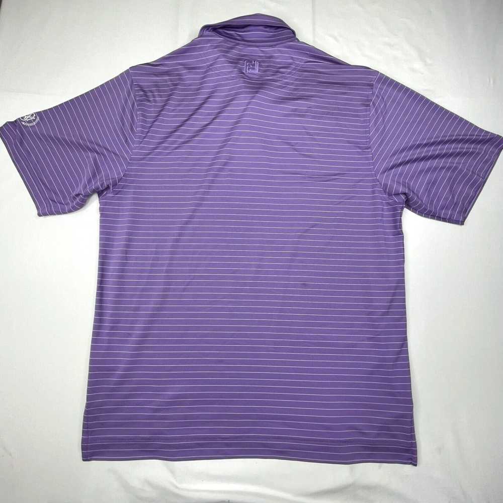 Footjoy Footjoy Polo Shirt Mens Medium Purple Str… - image 2
