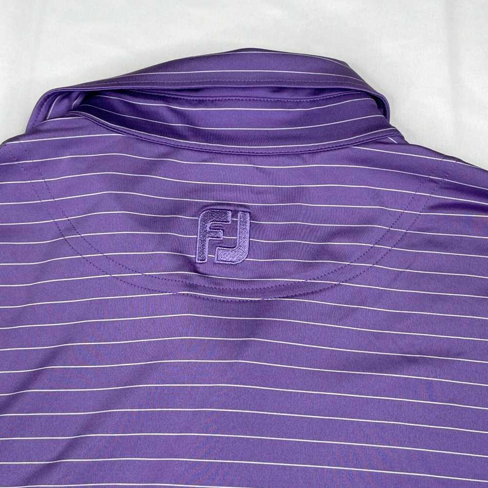 Footjoy Footjoy Polo Shirt Mens Medium Purple Str… - image 3