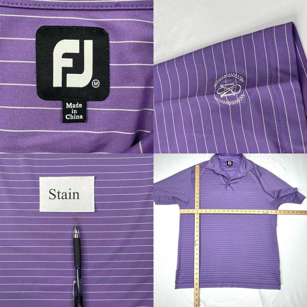Footjoy Footjoy Polo Shirt Mens Medium Purple Str… - image 4