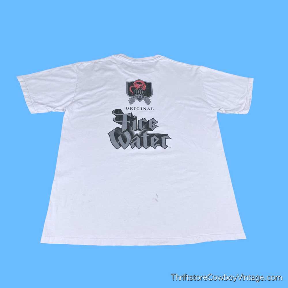Jerzees × Vintage Vintage Fire Water Shirt White … - image 1