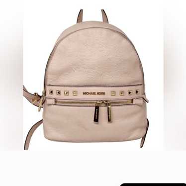 Michael Kors Blush Pink Leather Backpack