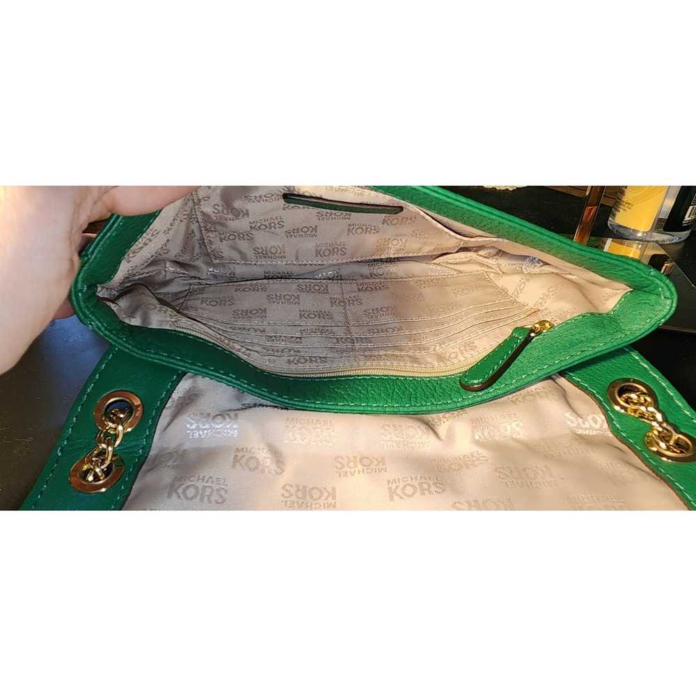 Michael Kors Fulton Small Shoulder Flap Bag green… - image 3