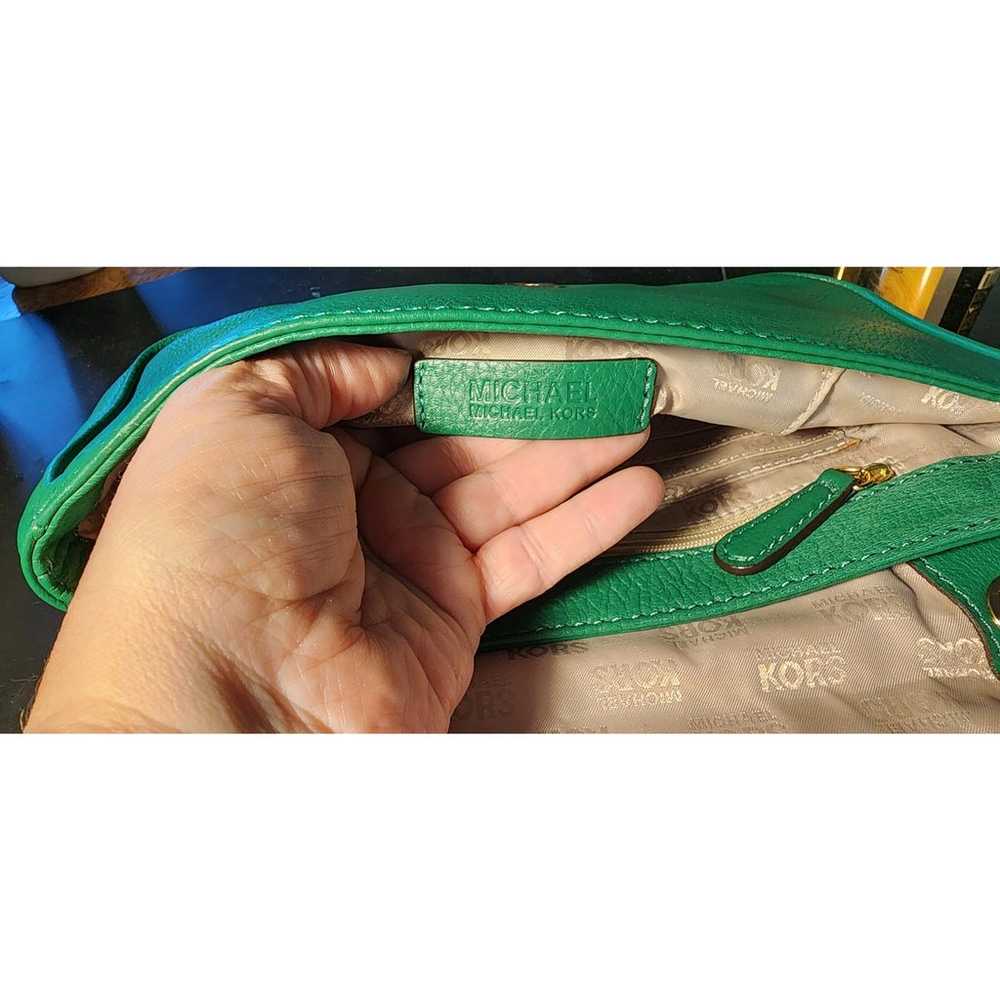 Michael Kors Fulton Small Shoulder Flap Bag green… - image 4
