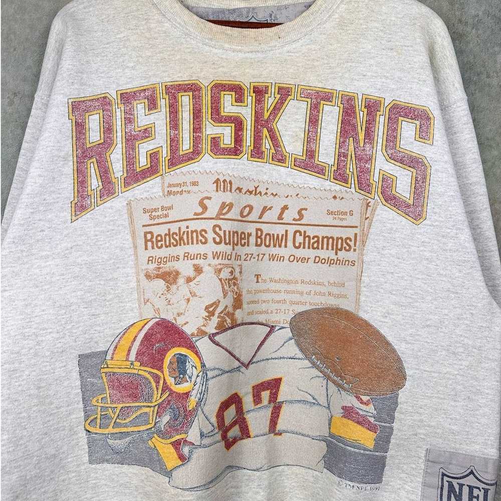 NFL × Vintage Vintage Washington Redskins Sweatsh… - image 3