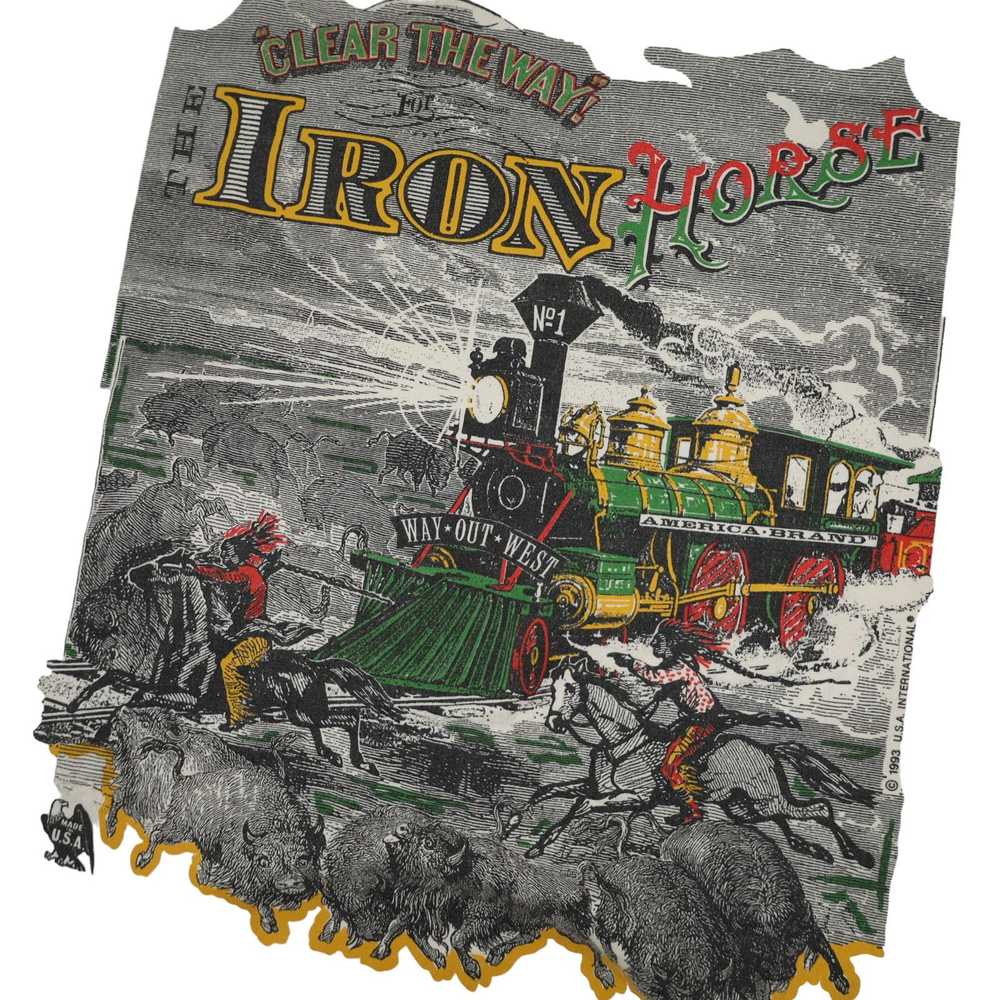 Vintage Vintage Way Out West "Iron Horse" Graphic… - image 3