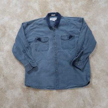 Vintage Natural Issue Rugged Wear Button Down Lon… - image 1
