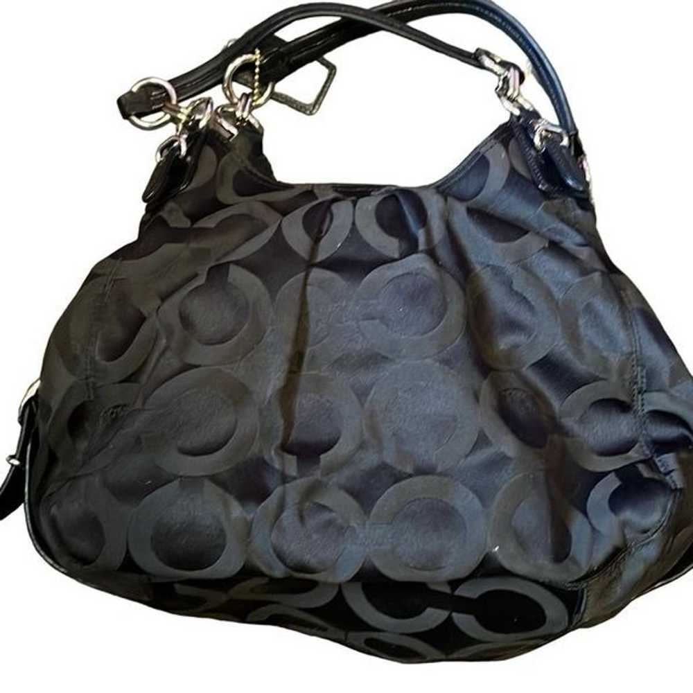 Coach signature black hobo bag - image 2