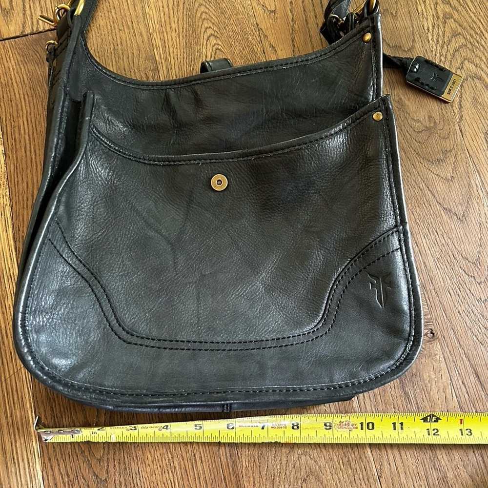 Frye Madison campus Crossbody purse black Leather… - image 10