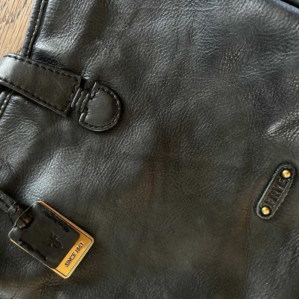 Frye Madison campus Crossbody purse black Leather… - image 3