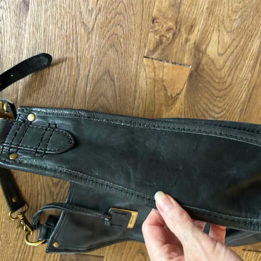 Frye Madison campus Crossbody purse black Leather… - image 4