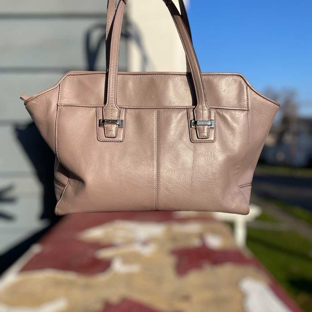 Coach Taylor Leather Alexis Carryall Tote Handbag… - image 12