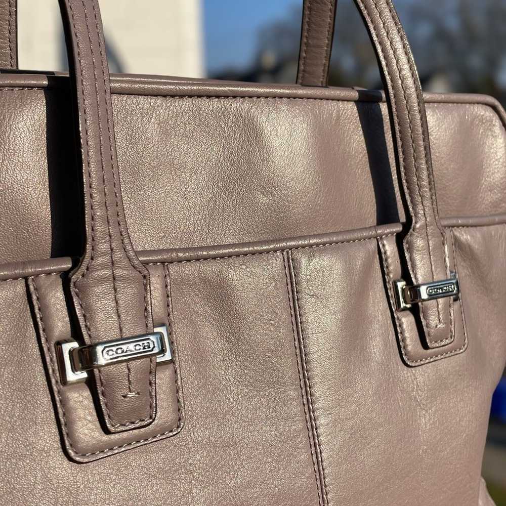 Coach Taylor Leather Alexis Carryall Tote Handbag… - image 2