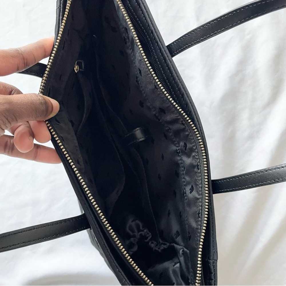 Kate Spade Black Nylon Tote Bag Handbag - image 3